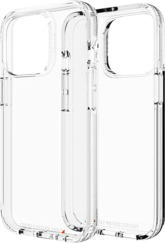 ZAGG Gear4 Crystal Palace Clear Case with Advanced Impact Protection [ Approved by D3O ], Slim, Tough Design for Apple iPhone 13 Pro – Clear