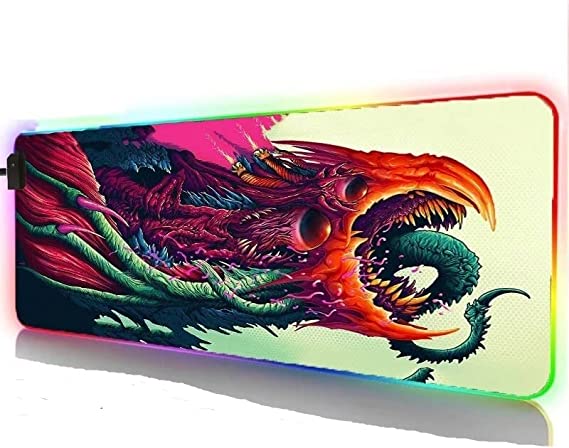 Hyper Beast RGB Gaming Mouse Pad - XL Extended Size For Keyboard and Mouse Mat || (80×30 CM)