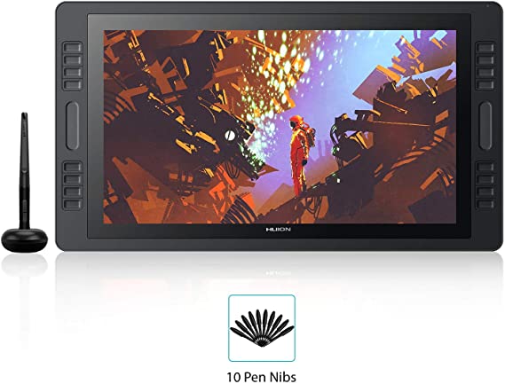 HUION KAMVAS PRO 20 2019 drawing tablet Pen Display Drawing Monitor with Battery-Free 8192 Pen Pressure 19.5 inch