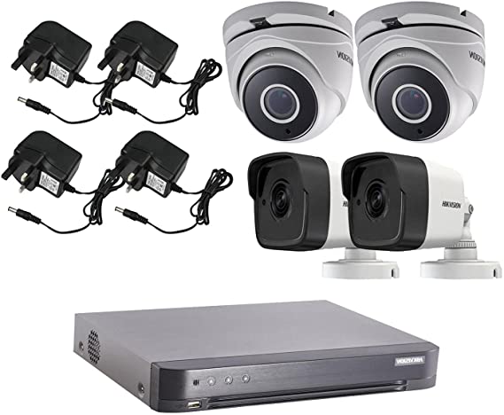 HIKVISION COMPLETE SYSTEM 4 CCTV CAMERA HD SYSTEM WITH DVR