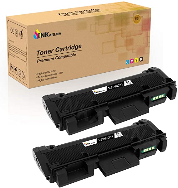 106R02777 Toner Cartridge Replacement for Xerox 106R02777 Black Toner Cartridge Suit for Phaser 3260 3260DNI 3260DI WorkCentre 3215 NI 3225 DNI by Inkarena - 2PK x Black