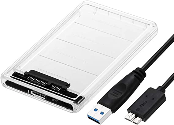 RGBS USB 3.0 to SATA Hard Drive Enclosure Caddy Portable Case for 2.5" Inch HDD/SSD External