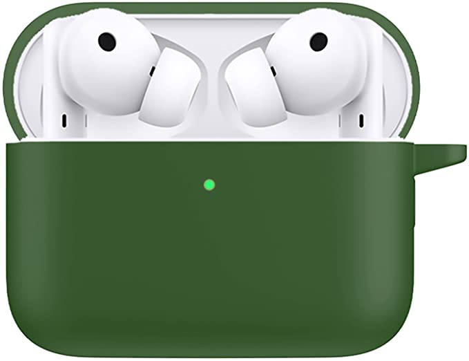 For Honor Earbuds 2 SE Shockproof Silicone Case With Carabiner - Green