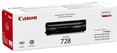 Black Laser Toner for Canon 728 Models MF 4410- MF4430- MF4450- MF4550d- MF4570dn- MF4580dn