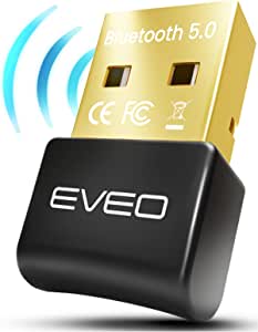 Bluetooth Adapter for PC - Bluetooth Dongle 5.0 Adapter for Windows 10/8/7/XP for Desktop, Laptop, Mouse, Keyboard, Headset, Speaker - USB Bluetooth 5.0 Dongle