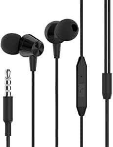 Jellico X4A In-Ear Headphones, Premium Audio Enhanced Wired Earphones with Dynamic HD Driver, Hi-Res Built-In Mic, Comfortable Earbuds and 1.2m Tangle-free Cord for Smartphones, Tablets, PC