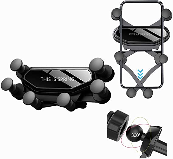 BesLife 2020 Gravity Car Mount Phone Holder, Third Upgrade Universal Air Vent Car Phone Holder,Compatible with iPhone 11/11 Pro/XR, Galaxy Note20/S/A71 etc.