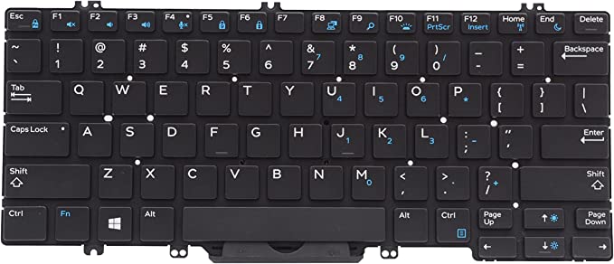 Downtown Keyboard For Laptop Models Dell Latitude 5280 5289 5290 7280 7290 7380 7390