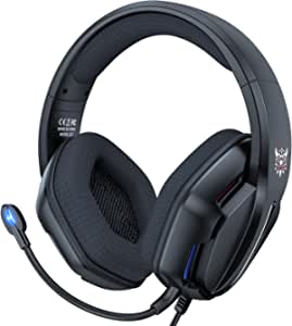 ONIKUMA X27 RGB Gaming Headset Stereo Surround Omnidirectional Noise Canceling Mic Ergonomic Design - Black