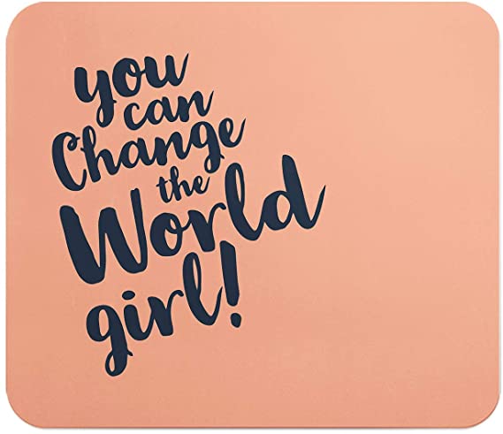 Loud Universe Change Girl Change Slay Rectangular Thick Flexible Mouse Pad