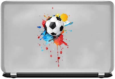 Football Football Shape Sticker Decal Sticker for laptop football shape in colors, sticky and removable, water and scratches resistant