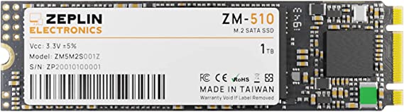 ZEPLIN ELECTRONICS ZM-510 1TB SSD - M.2 2280 SATA III Internal Solid State Drive