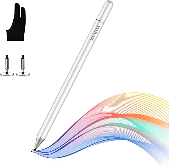 WOEOA Stylus Pens for iPad Pencil Touch Screens,Capacitive Pencil for iPhone/iPad/Pro/Mini/air/Android/Microsoft/Surface/Samsung Galaxy Tablet Or Kids Scrolling Drawing,with Artist Glove