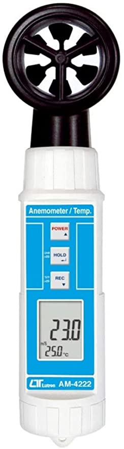 Air Velocity/Temperature Meter Air and Heat Gauge Model : AM-4222 Taiwan Industry