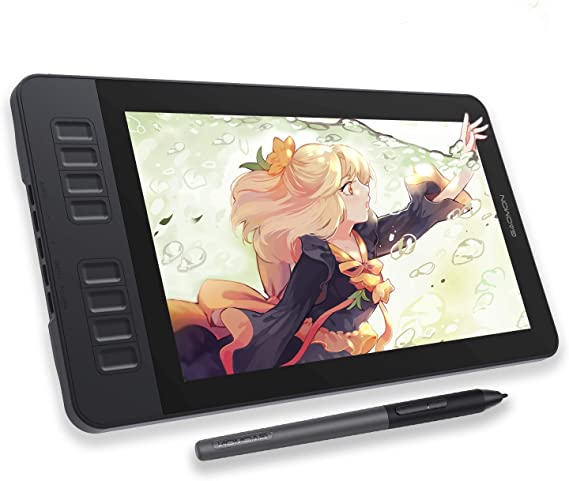 GAOMON PD1161 11.6 Inches Tilt Support Drawing Pen Display with 8192 Levels Pressure Sensitive Battery Free Pen AP50 and 8 Shortcut Keys