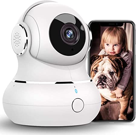 [2021New] Little ef WiFi Camera Indoor, 1080P Baby Camera Monitor, Home Security Camera with Night Vision, Motion Detection, 2-Way Audio for Pet/Baby, Cloud & Micro SD Storage