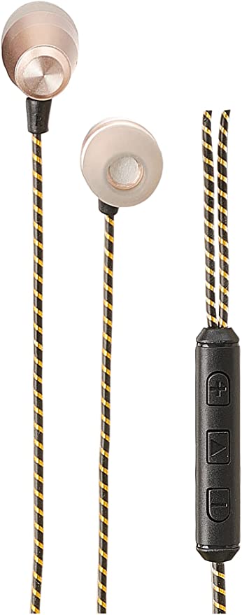 Celebrat  G11 In Ear Wired Earphone With Microphone-Golden