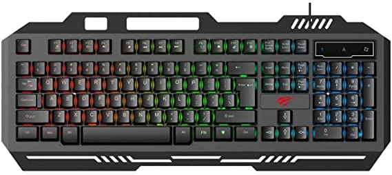 HAVIT KB855L Multi-function backlit LED Gaming Keyboard,Black