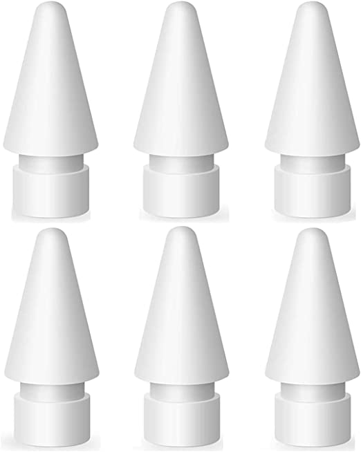 Amtake Replacement Nib/Tips for Apple Pencil 2nd/ 1st Generation,Apple Pencil Pen Tip Compatible for iPad Mini iPad Pro (6 Pack)