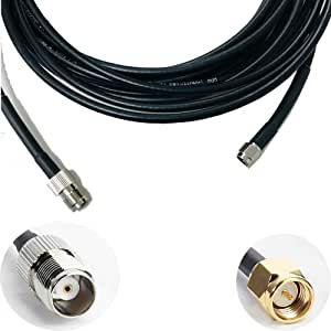 OHM - TNC female To SMA male cable RG58 50ohm 15 Meter length