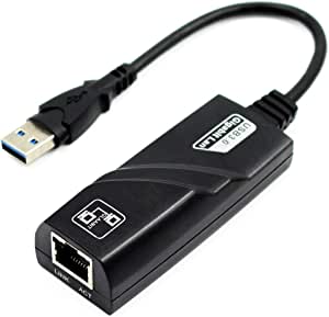 USB 3.0 to Ethernet RJ45 Adapter Gigabit Network Adapter for 10/100/1000 Mbps Ethernet Supports Win7/8/8.1/10 Mac OS