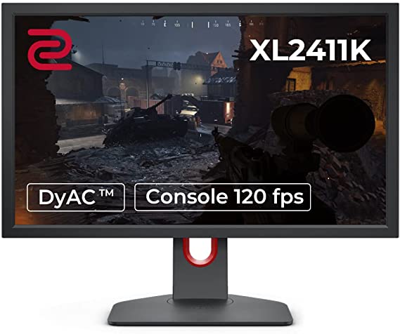 BenQ Zowie XL2411K 24 Inch 144Hz Esports Gaming Monitor,1ms | FHD | Height Adjustable | DP, HDMI |DyAc-Recoil Control, Black eQualizer & Color Vibrance | 120Hz Compatible for PS5 and Xbox series X