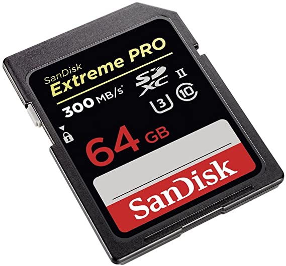 Sandisk Extreme Pro SD 64 Gb,300 Mb/s,C10,UHS-II,U3 - SDSDXPK-064G-GN4IN