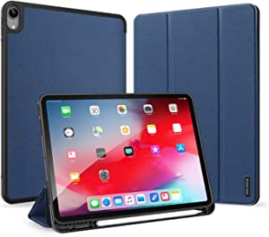 DUX DUCIS Designed for iPad Air 10.9 2020 Case,Premium Shock Proof Stand Folio Case,Multi- Viewing Angles, Soft TPU Back Cover with Pencil Holder,Auto Sleep/Wake for iPad Air 10.9 Inch 2020 (Blue)