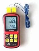 Type K/J/S/T/E/R 2 Channels Thermocouple Thermometer 2 Channel Thermometer Thermometer For Various Thermocopters GM1312 Model : China Made