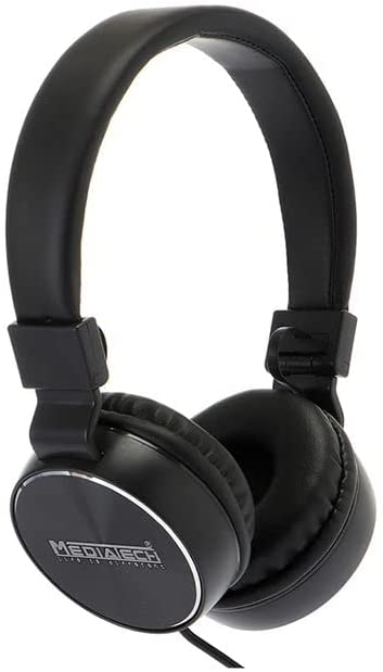 Media Tech Wired Headphones - Black MT-388