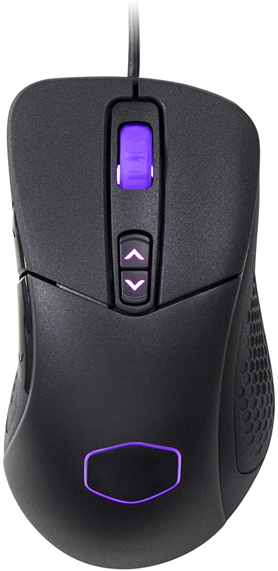 Cooler Master MM531 Gaming Mouse with 12,000 DPI Optical Sensor, On-the-Fly DPI, 3-Zone RGB and PBT buttons