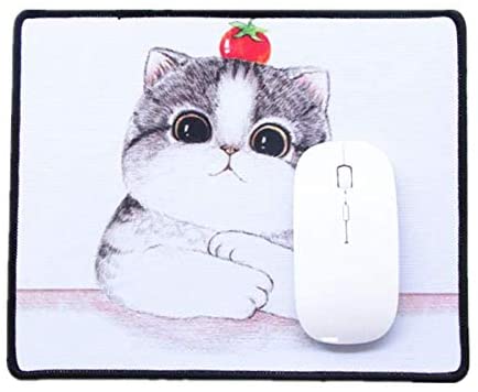 Lovely cartoon cat Print Anti-slip Customized Mouse Pad Computer Mouse Pad