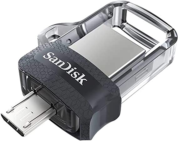SanDisk 128GB Ultra Dual Drive m3.0 for Android Devices and Computers - microUSB, USB 3.0 - SDDD3-128G-GAM46