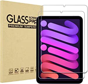 【2 Pack】ProCase iPad Mini 6th 8.3" 2021 Screen Protector, Anti Scratch Tempered Glass Screen Film Guard