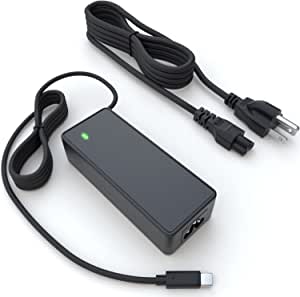 PowerSource 20V 65W 45W UL Listed 14Ft USB-C for Lenovo Chromebook 100e 300e 500e C330 S330 ThinkPad T480 T480s T580s E480 E580 Yoga A485 T490S T590 C930 Type-C Laptop Power-Supply Charger Cord