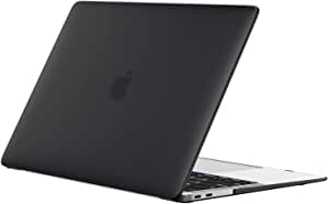Korecase Compatible with MacBook Air 13” Case 2018-2022 Release M1 A2337 A2179 A1932 with Touch ID, Heavy Duty Rugged Ultra Slim Light Hard Shell Cover,Full-Body Protection for MacBook Air 13” - Black