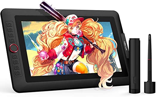 XP-PEN Artist13.3 Pro 13.3 Inch IPS Drawing Monitor Pen Display Full-Laminated Graphics Drawing Monitor with Tilt Function and 8 Shortcut Keys (8192 Levels Pen Pressure, 123% sRGB)