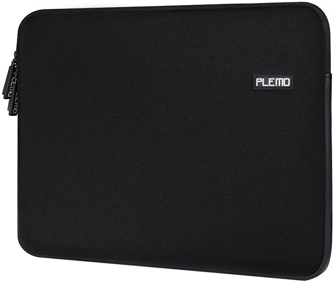 Plemo Water-Resistant 13 Inch Laptop Sleeve Case Bag for MacBook Air, MacBook Pro, Surface Book, Ultrabook with Soft Neoprene, Black