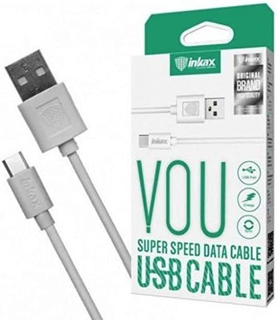 Inkax Mobile Charging And Data Cable For Type C Mobiles Ck-13 To USB 3.1 A