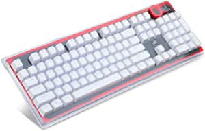 Redragon A101 Replacement Keycaps,104 Keyboard Keycaps, Compatible, Mechanical Keyboard Keycaps Inclusive Keypuller for Mechanical Keyboard || White