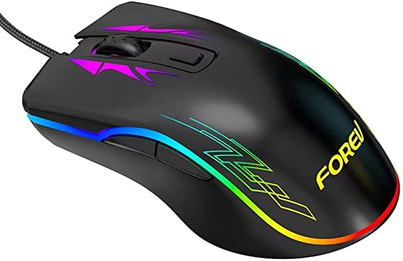 FV-509 HighEnd Gaming Mouse RGB Breathable Backlit LED - 6400 DPI - For PC