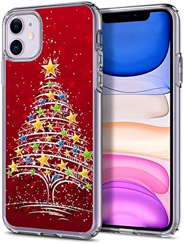 Lakaka Case Snap on iPhone 11 (2019) 6.1 Inch Red Christmas Tree