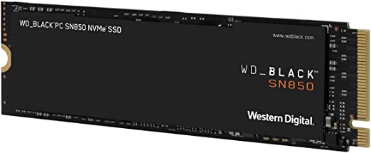 WD_BLACK SN850 M.2 NVMe SSD (PCIe Gen 4.0) 500GB, Up to 7,000/4,100 Read/Write