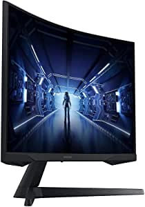 SAMSUNG 27 Inch Odyssey G5 Gaming Monitor with 1000R Curved Screen, 144Hz, 1ms, FreeSync Premium, QHD (LC27G55TQWMXZN), Black