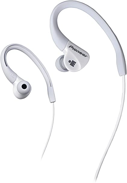 Pioneer IRONMAN Sweat-Resistant Sports Earphones, White SE-E3M(W)