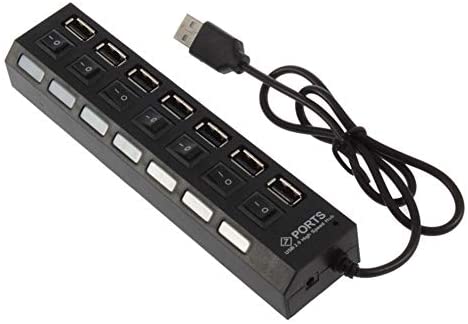 7 Ports High Speed 480Mbps USB 2.0 Hub On/Off Switch USB Splitter for PC Laptopyuturoaa65881