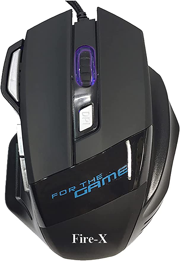 Fire.X FX-2 Ultra Speed Professional Wired Mouse Gaming with 7 Button Backlight RGB 1.5m - Black