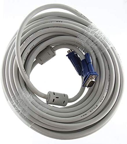 VGA Cable 15m, White (15, white)