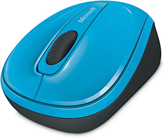 Microsoft Wireless Mobile Mouse 3500 - Cyan Blue Gloss