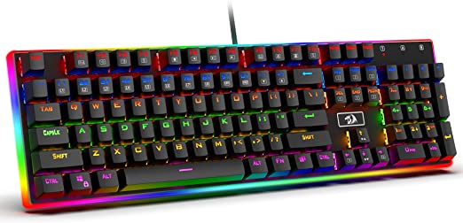 REDRAGON K577R KALI Gaming Mechanical Keyboard – [Red Switches] (Black)